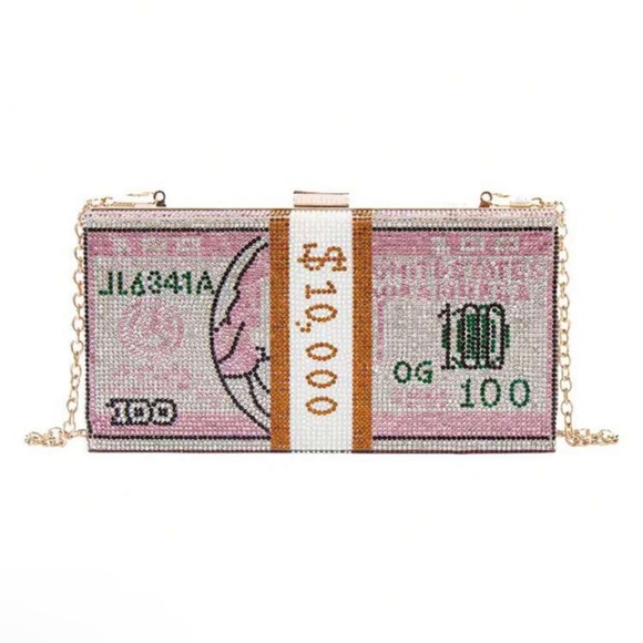 Handbags - 💰 New Rhinestone Dollar Evening Bag